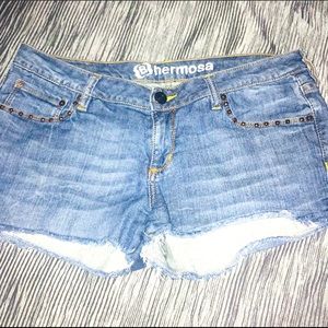 Bullhead Hermosa Super Skinny Jean Shorts 11